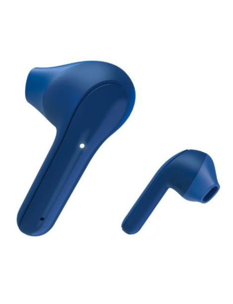 Hama (Freedom Light) Bluetooth Earbuds with Microphone  Touch Control  Voice Control  Charging/Carry Case Included  Blue