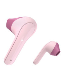 Hama (Freedom Light) Bluetooth Earbuds with Microphone  Touch Control  Voice Control  Charging/Carry Case Included  Pink