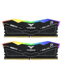 Team T-Force Delta RGB 48GB Kit (2 x 24GB)  DDR5  8000MHz (PC5-6400)  CL38  ECC  XMP 3.0  PMIC  DIMM Memory  Black