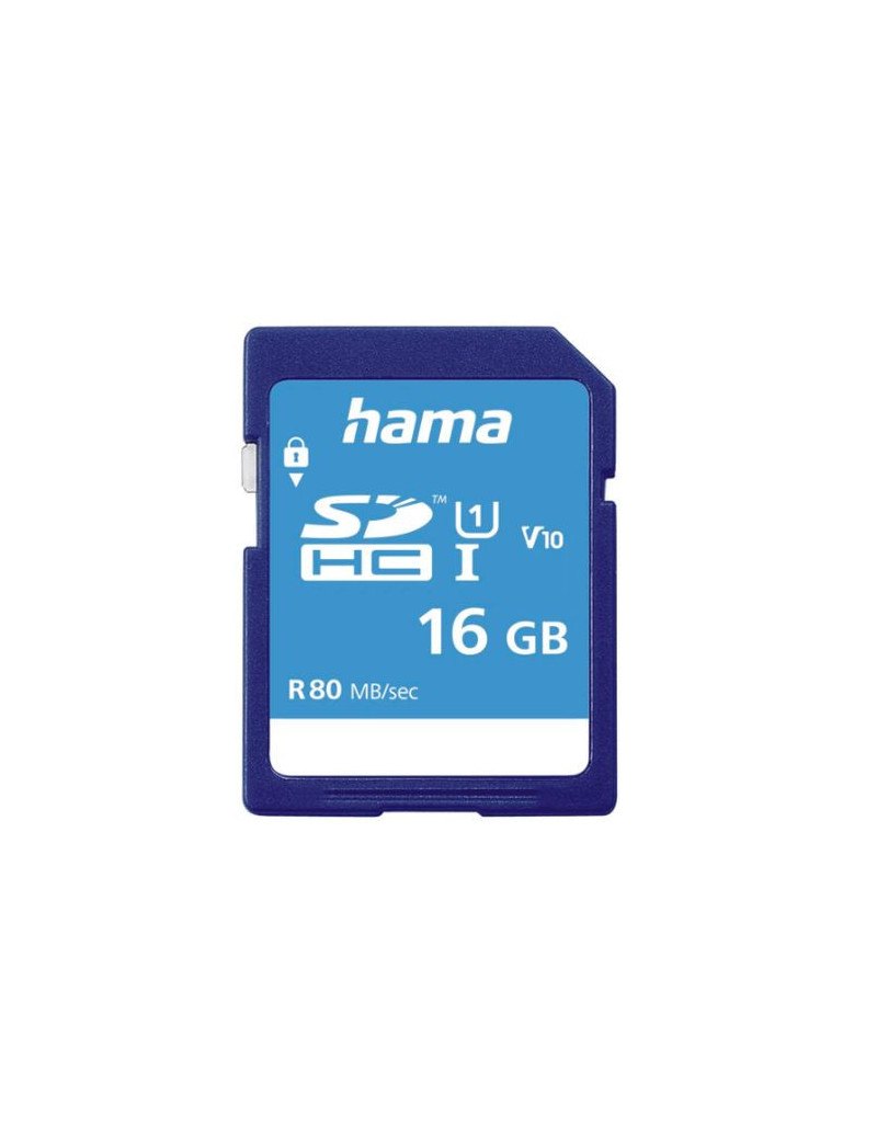 Hama 16GB SDHC Card  UHS-I Class 10  80MB/s