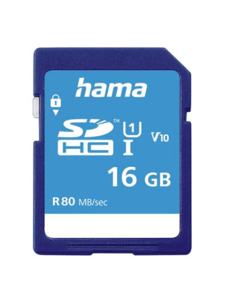 Hama 16GB SDHC Card  UHS-I Class 10  80MB/s