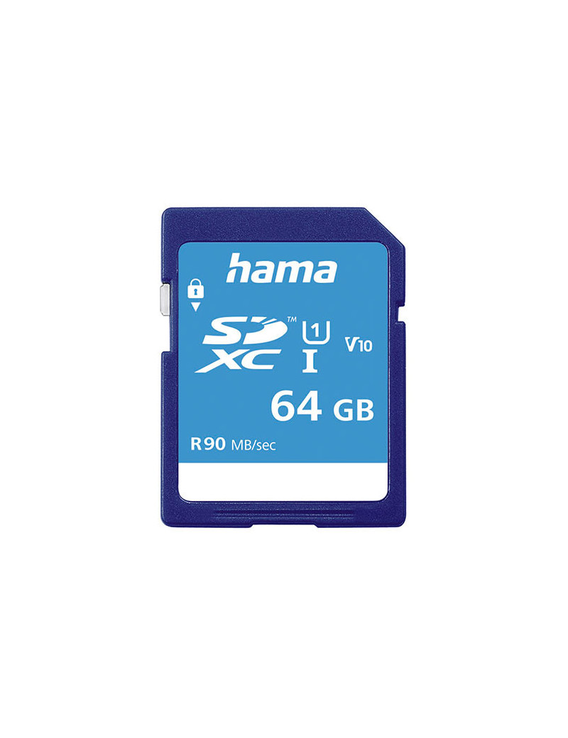 Hama 64GB SDXC Card  UHS-I Class 10  90MB/s