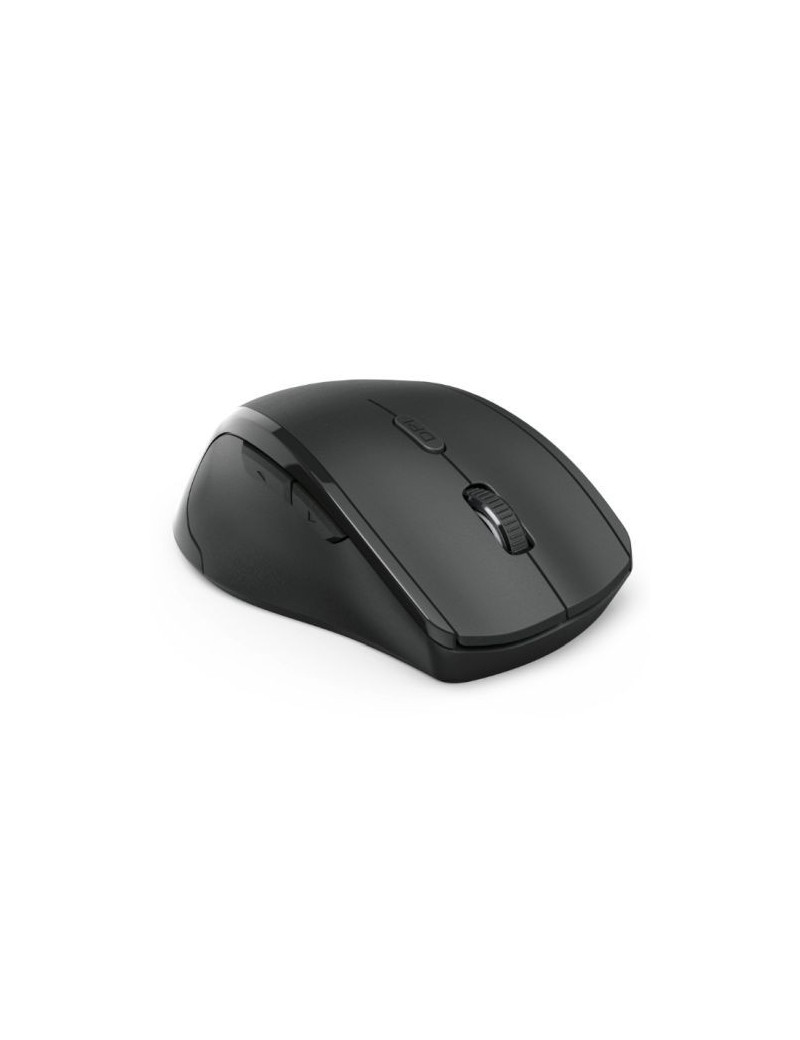 Hama Riano Left-Handed Wireless Optical Mouse  6 Buttons  800-1600 DPI  Black