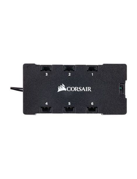 Corsair 6-port RGB LED Hub for Corsair RGB Fans  6x 4-pin Connectors  Power via SATA