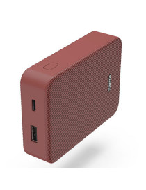 Hama Colour 10 Red 10000mAh Fast Charge Powerbank  USB-A & USB-C  LED Capacity Indicator