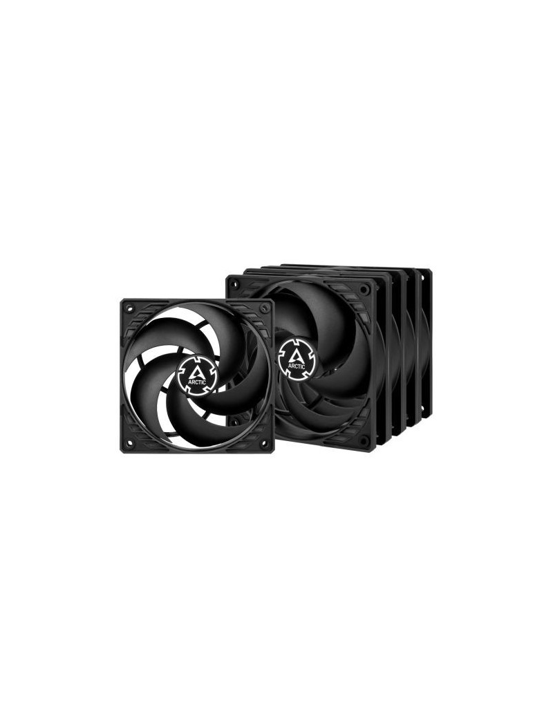 Arctic P12 Pressure Optimised 12cm Case Fans (5 Pack)  Black  Fluid Dynamic  1800 RPM   Value Pack