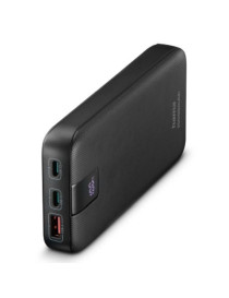 Hama PD 10 10000mAh Fast Charge Powerbank  USB-A  2x USB-C  LED Capacity Indicator  Grey