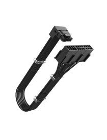 Akasa G-Nexus PX24 90 Degree 12VHPWR Cable  12+4-pin to Three 8-Pin Adapter  Up to 600W of Power  300mm