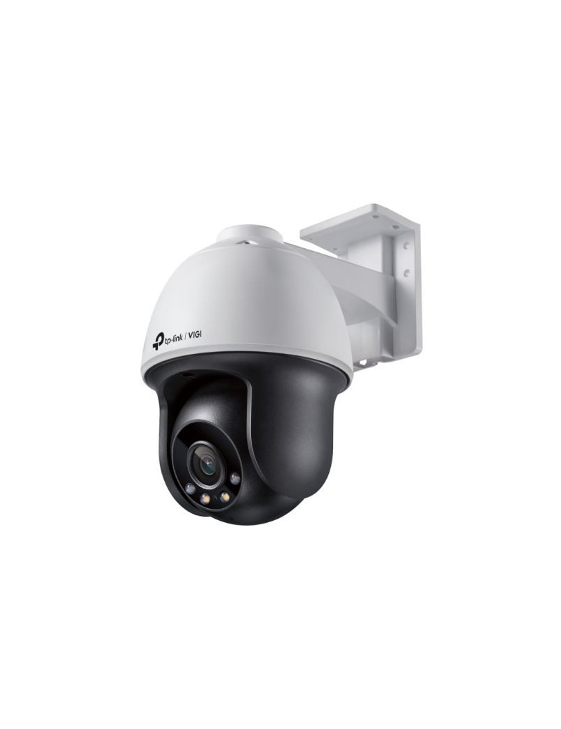 TP-LINK (VIGI C540 4MM) 4MP Outdoor Full-Colour Pan Tilt Network Camera w/ 4mm Lens  PoE  Spotlight LEDs  Human & Vehicle Classification  H.265+