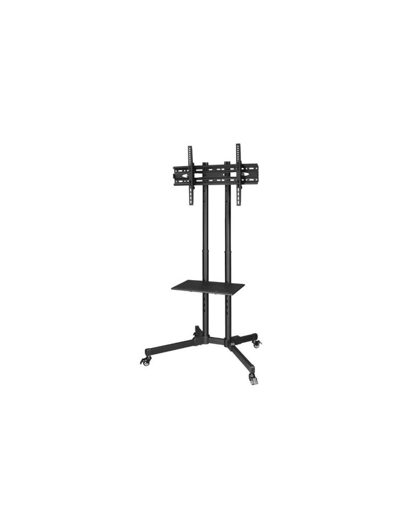 Hama Trolley Mobile TV Stand  Up to 75“ TVs  40kg Max  4 Castors w/ Breaks  Height-Adjustable  Cable Manager  VESA up to 600 x 400