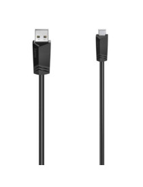 Hama Mini USB Cable  USB-A Male to USB Mini B Male  USB 2.0  1.5 Metre  Black