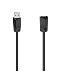 Hama USB 2.0 Extension Cable  Male to Female  1.5 Metre  Black