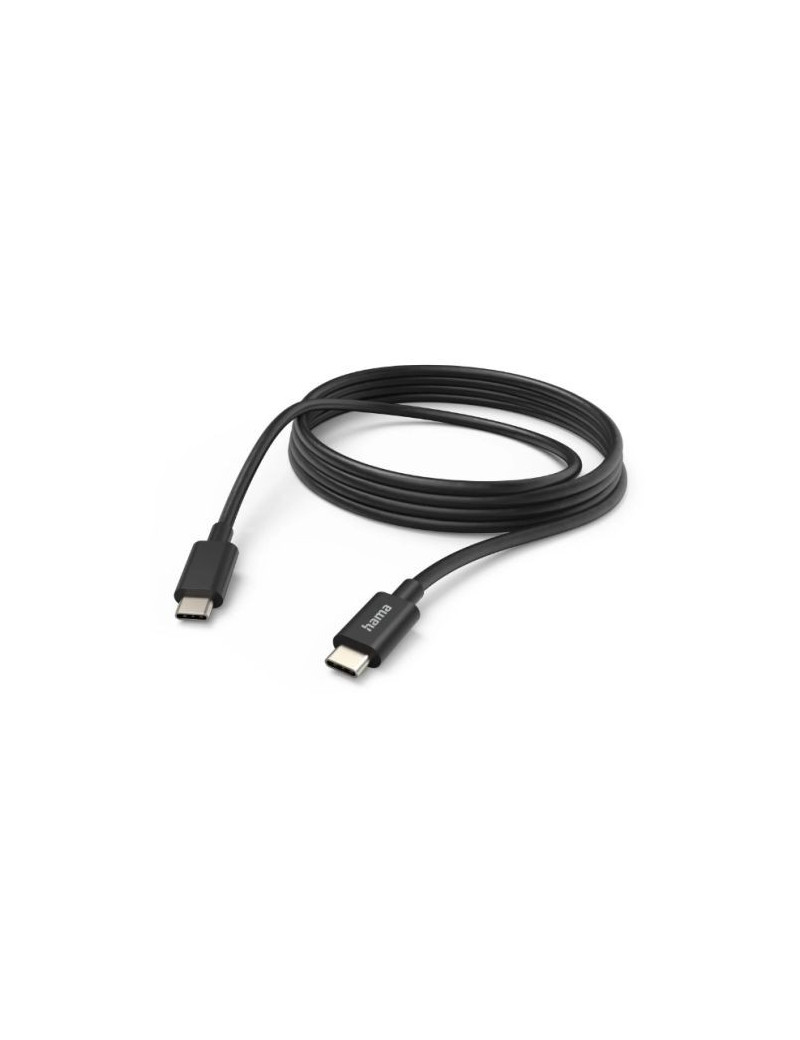 Hama USB-C to USB-C Quick Charging Cable  USB 2.0  3 Metre  Black