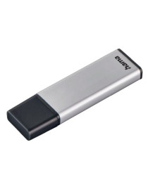 Hama Classic 32GB USB 3.0 Memory Pen  Aluminium  Cap  Keyring  70MB/s  Black/Silver