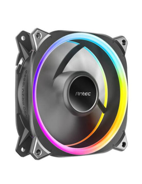 Antec Neo Prizm T3 120 ARGB PWM 12cm Case Fan  30mm Thick  Hydro Bearing  600-2000 RPM  Black