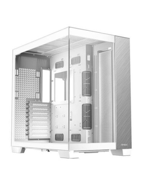 Antec C8 Aluminium Gaming Case w/ Glass Side & Front  E-ATX  Dual Chamber  Mesh Panels  USB-C  White