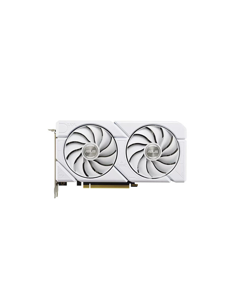 Asus DUAL RTX4070 SUPER EVO OC  PCIe4  12GB DDR6X  HDMI  3 DP  2550MHz Clock  Overclocked  White