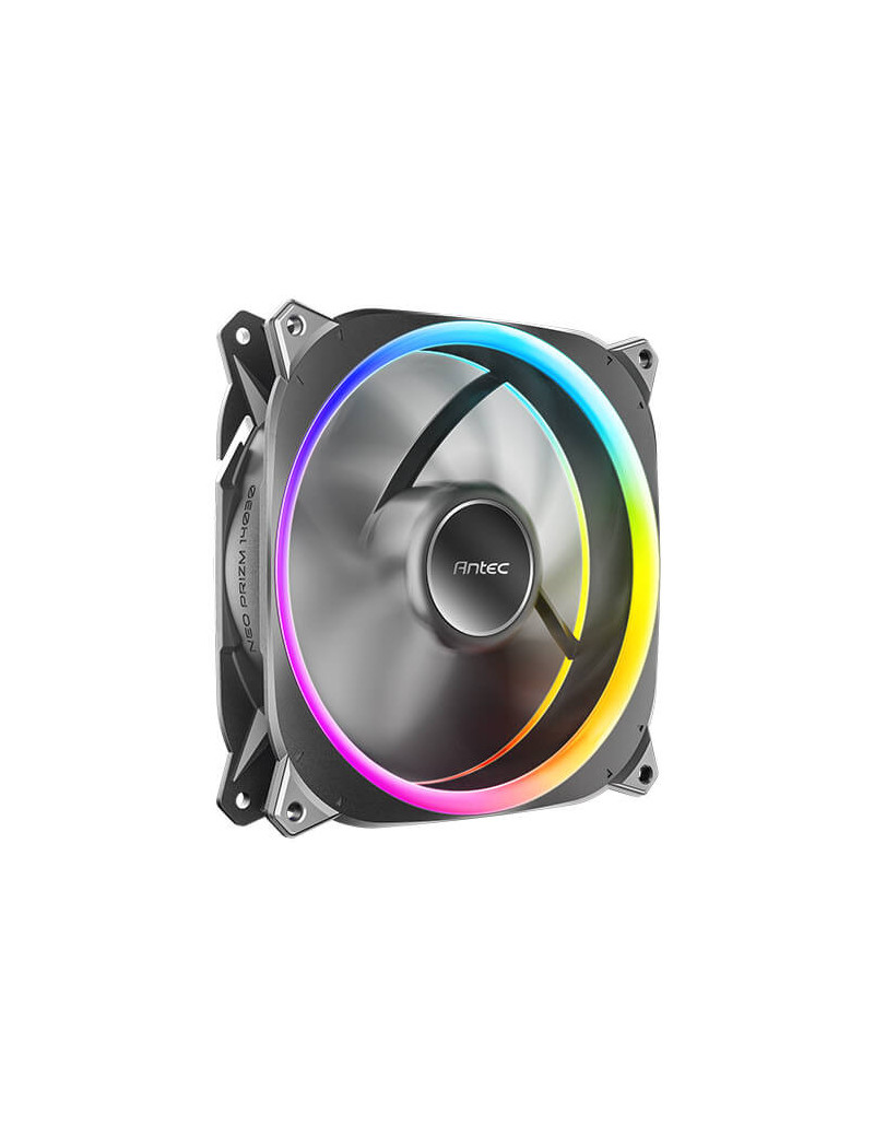 Antec Neo Prizm T3 140 ARGB PWM 14cm Case Fan  30mm Thick  Hydro Bearing  600-1500 RPM  Black