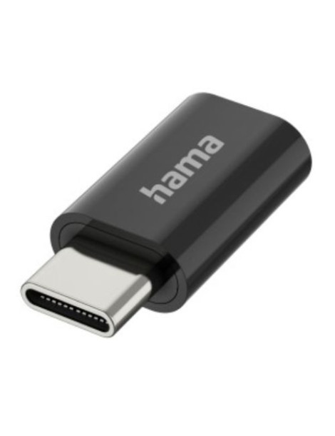 Hama USB 2.0 OTG Adapter  USB-C Male to Micro USB Female  480Mbps