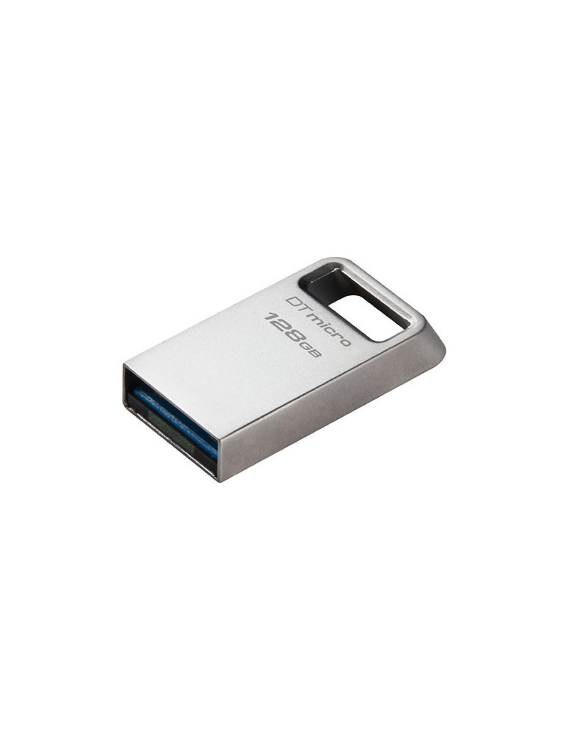 Kingston 128GB DataTraveler Micro Ultra-Small USB 3.2 Gen1 Memory Pen  Capless  Metal Casing  200MB/s