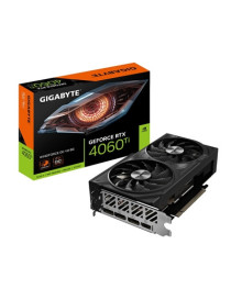 Gigabyte NVIDIA GeForce RTX 4060 Ti WINDFORCE OC V2 8G Graphics Card  8GB GDDR6  4352 CUDA Cores  2550 MHz Core Clock  Dual Fan  3x DisplayPorts / 1x HDMI Port