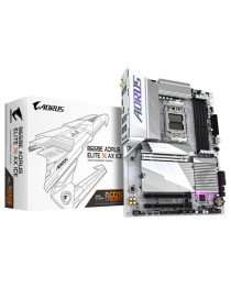 Gigabyte B650E AORUS ELITE X AX ICE AMD AM5 Socket Motherboard  ATX  4x DDR5 Slots  3x M.2 Sockets  2x USB-C Port  Fitted I/O Shield  2.5GbE LAN  Wi-Fi 6E  2x HDMI Port / 1x USB-C