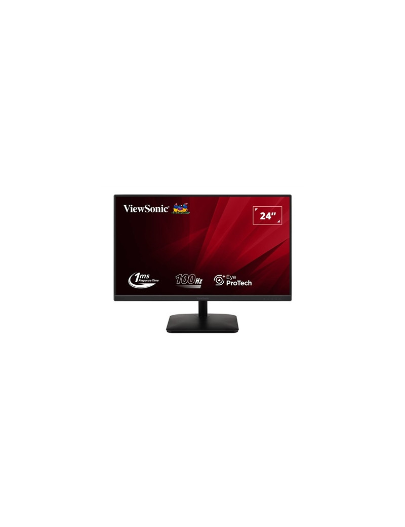 Viewsonic VA2408-MHDB 24 Inch IPS Monitor  Full HD  100Hz  1ms  USB Hub  VGA  HDMI  Displayport  VESA  Speakers