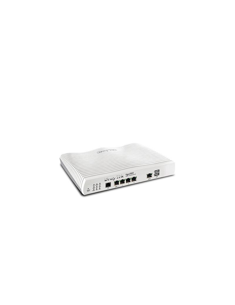 DrayTek V2832-K Vigor 2832 Wired Triple-WAN Firewall ADSL Modem Router with USB 3G/4G Modem Support