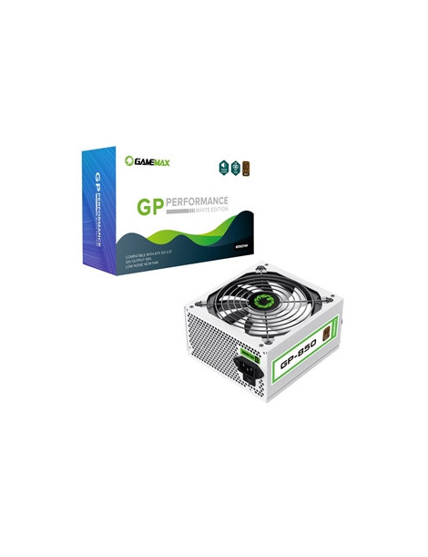 GameMax GP-850 850W 80 Plus Bronze Certified Power Supply Unit with Ultra Silent 140mm White Fan  High Efficiency  and Reliable Performance for Gaming and Office PCs