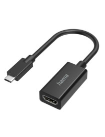 Hama USB-C Male to HDMI Female Cable  Ultra-HD 4K  Black