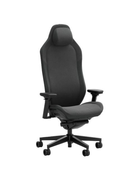 Fractal Design Refine Fabric Dark Gaming Chair  Synchro-Tilt  Memory Foam Headrest  Padded 4D Armrests  Adaptable Support