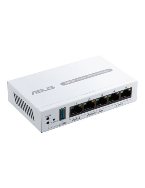 Asus (ExpertWiFi EBG15) Gigabit VPN Wired Router  Up to 3x WAN  USB  IPS Intrusion Prevention  Layer 7 Firewall  Centralised Management