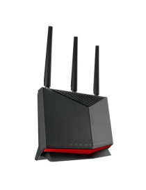 Asus (RT-BE86U) BE6800 Dual Band Wi-Fi 7 Gigabit Router  10G WAN/LAN  2.5G Ports  4K-QAM  MLO  AiMesh  20G WAN/LAN Capacity