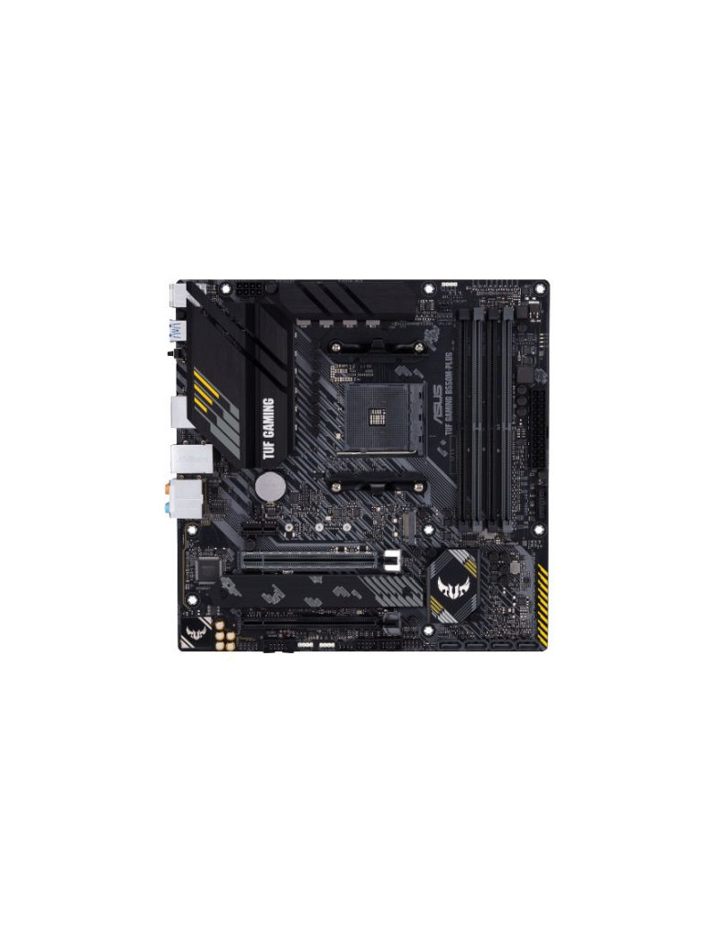 Asus TUF GAMING B550M-PLUS  AMD B550  AM4  Micro ATX  4 DDR4  HDMI  DP  XFire  2.5GB LAN  PCIe4  M.2