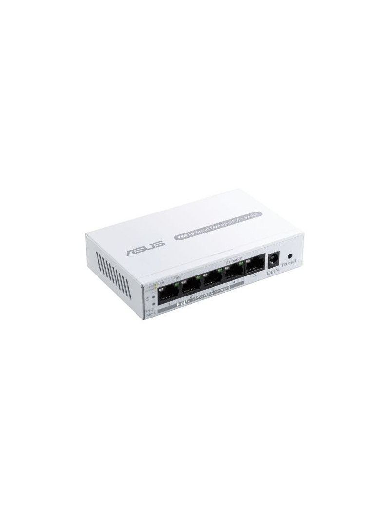 Asus (ExpertWiFi EBP15) 5-Port Gigabit Smart Managed Switch with 4-Port PoE+  60W  Centralised Management