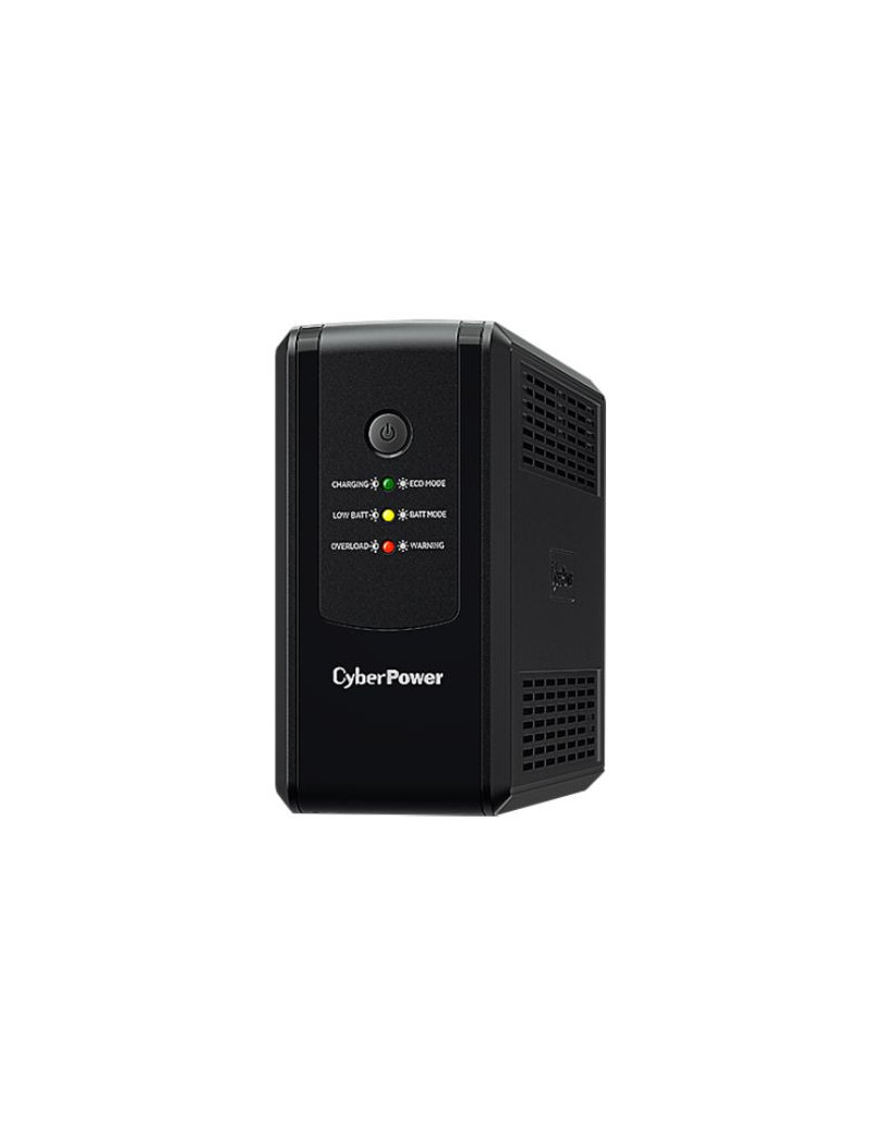 CyberPower UT 800VA Line Interactive Tower UPS  400W  LED Indicators  4x UK Plug  AVR Energy Saving