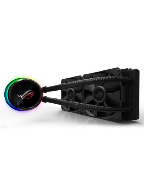 Asus ROG Ryuo 240mm Liquid CPU Cooler  2 x 12cm PWM Fans  Full Colour OLED Display  RGB