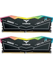 Team T-Force Delta RGB FF3D532G7600HC36DDC01 32GB DDR5 7600MHz System Memory  2 x 16GB  Black  36-46-46-84 1.40V