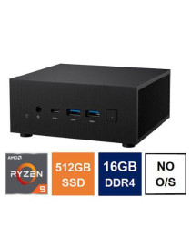 Spire Mini PC  Asus PN52 Case  Ryzen 9 5900HX  16GB 3200MHz  512GB SSD  2.5G LAN  Wi-Fi 6E  HDMI  DP  USB-C  VESA Mountable  No Operating System