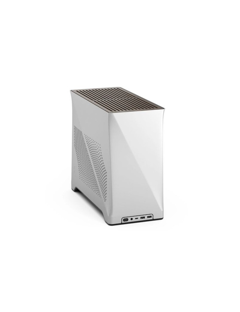 Fractal Design Era 2 ITX (Silver) Compact Case w/ Walnut Top  Mini ITX  Requires SFX/SFX-L PSU  2 Fans  3-Slot GPU & 280mm Radiator Support  USB-C