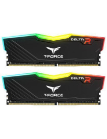 Team T-Force Delta RGB 64GB Kit (2 x 32GB)  DDR4  3600MHz (PC4-28800)  CL18  XMP 2.0  DIMM Memory  Black