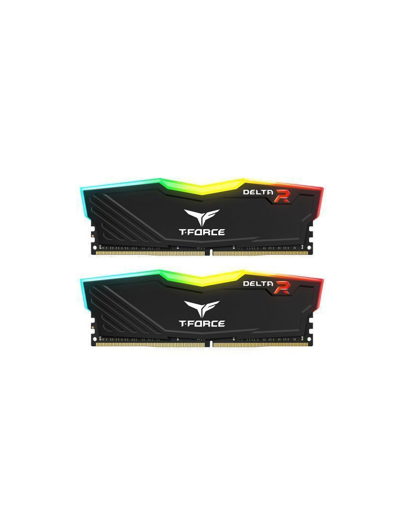 Team T-Force Delta RGB 64GB Kit (2 x 32GB)  DDR4  3600MHz (PC4-28800)  CL18  XMP 2.0  DIMM Memory  Black