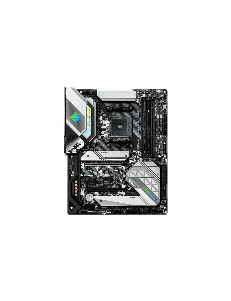 Asrock B550 STEEL LEGEND  AMD B550  AM4  ATX  4 DDR4  HDMI  DP  XFire  2.5GB LAN  PCIe4  RGB Lighting  M.2