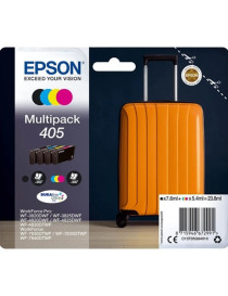 Epson 405 Multipack (Original) - Black  Cyan  Magenta  Yellow DURABrite Ultra Ink Cartridges for Workforce WF-7310  7830  7835  7840  Pro WF-3820  3825  4820  4825  4830 - 4-Pack