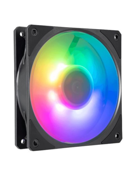 Cooler Master Mobius 120P ARGB PWM 12cm Case Fan  Ring Blade Design  0-2400 RPM  Loop Dynamic Bearing  Black