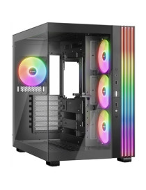 be-quiet! Light Base 600 LX  Black  Midi-Tower ATX Case  Massive ARGB LED Strip  Full Windowed Design  4x Light Wings LX 120mm PWM fans included