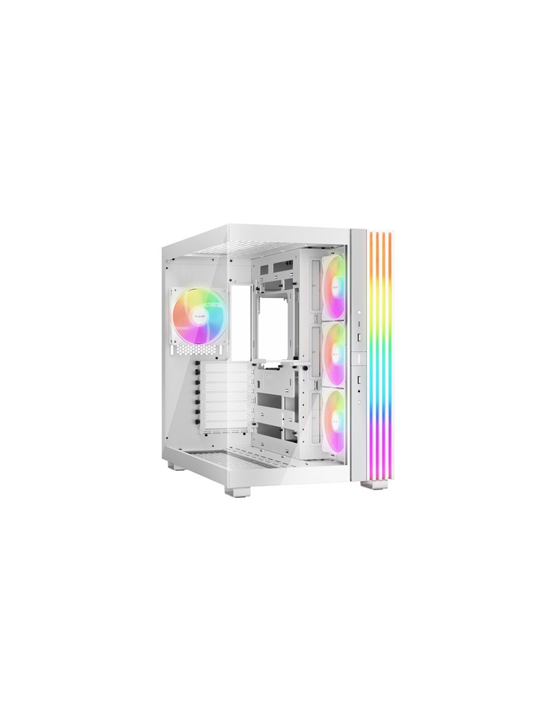 be-quiet! Light Base 600 LX  White  Midi-Tower ATX Case  Massive ARGB LED Strip  Full Windowed Design  4x Light Wings LX 120mm PWM fans included