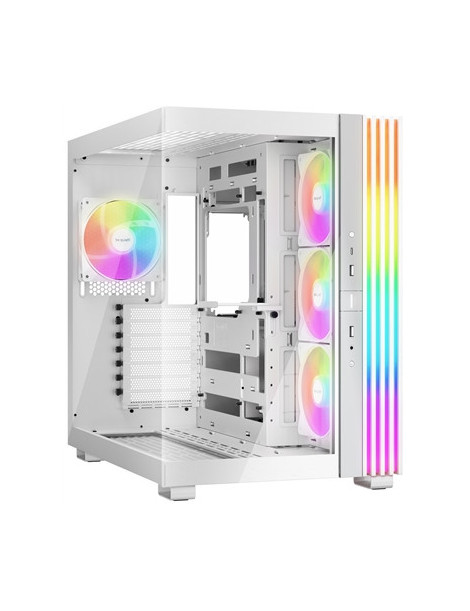 be-quiet! Light Base 600 LX  White  Midi-Tower ATX Case  Massive ARGB LED Strip  Full Windowed Design  4x Light Wings LX 120mm PWM fans included