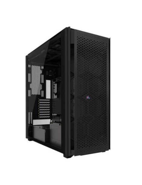 Corsair iCUE LINK 9000D RGB Airflow Gaming Case w/ Glass Side  E-ATX  Dual System  Up to 18 Fans  InfiniRail Fan Mounting  iCUE LINK Hub  USB-C   Asus BTF Compatible  Black