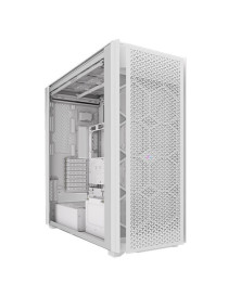 Corsair iCUE LINK 9000D RGB Airflow Gaming Case w/ Glass Side  E-ATX  Dual System  Up to 18 Fans  InfiniRail Fan Mounting  iCUE LINK Hub  USB-C   Asus BTF Compatible  White